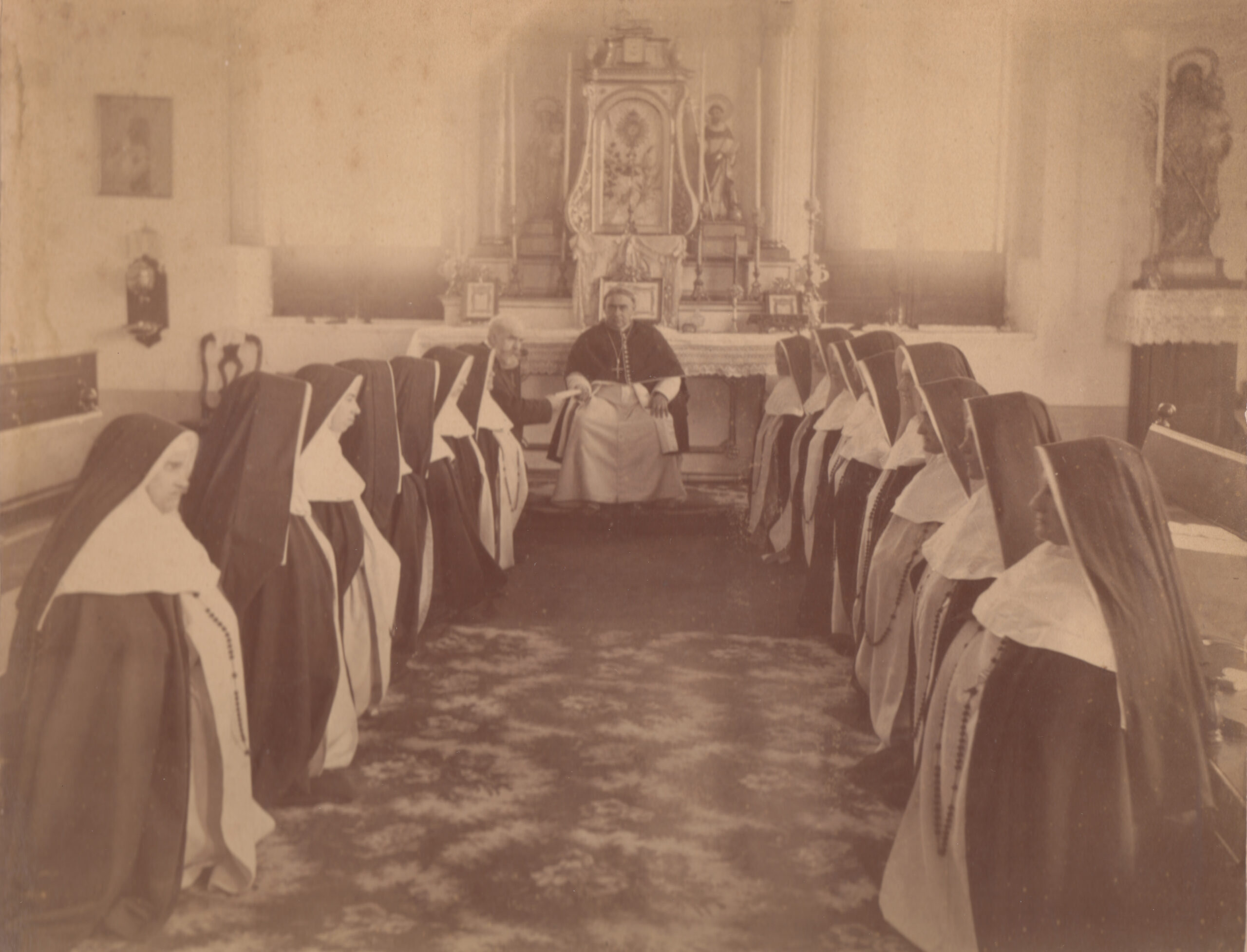 Fray Reginaldo Toro con el matrimonio Poulson